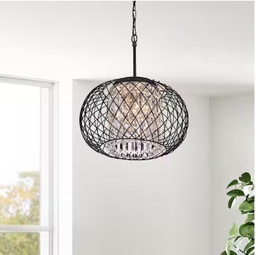 HD Direct 3-Light Matte Black Modern/Contemporary Cage