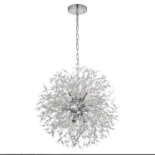 HD Direct 9 -Light Polished Chrome Modern/contemporary Crystal