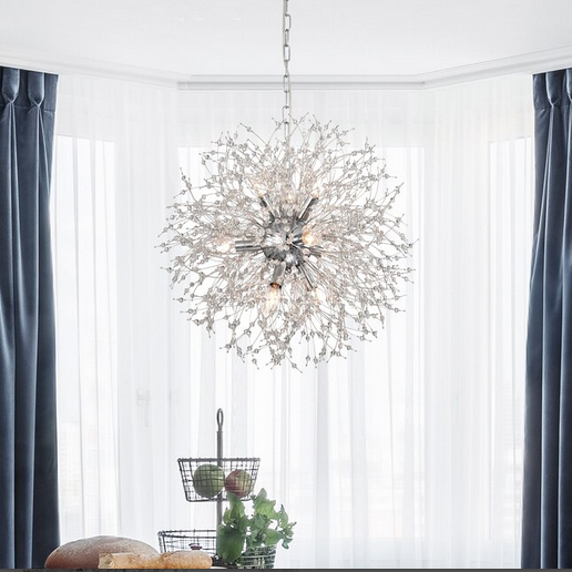 HD Direct 9 -Light Polished Chrome Modern/contemporary Crystal