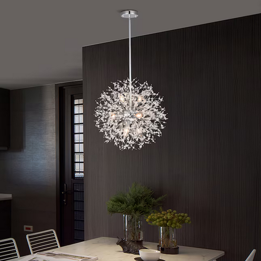HD Direct 9 -Light Polished Chrome Modern/contemporary Crystal