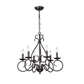 HD Direct 6 -Light Antique Copper Traditional