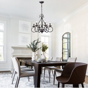 HD Direct 6 -Light Antique Copper Traditional