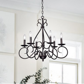 HD Direct 6 -Light Antique Copper Traditional