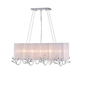HD Direct 5 -Light Polished Chrome Shaded Modern/Contemporary Crystal