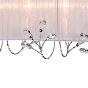 HD Direct 5 -Light Polished Chrome Shaded Modern/Contemporary Crystal