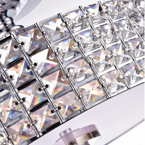 HD Direct 14.9-in Chrome Metal Ceiling Light Mount