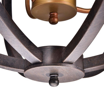 HD Direct 4-Light Light Black Globe Chandelier