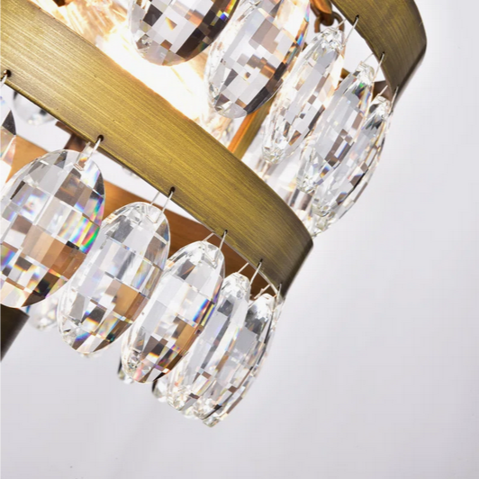 HD Direct 7-Light Gold Tiered Chandelier