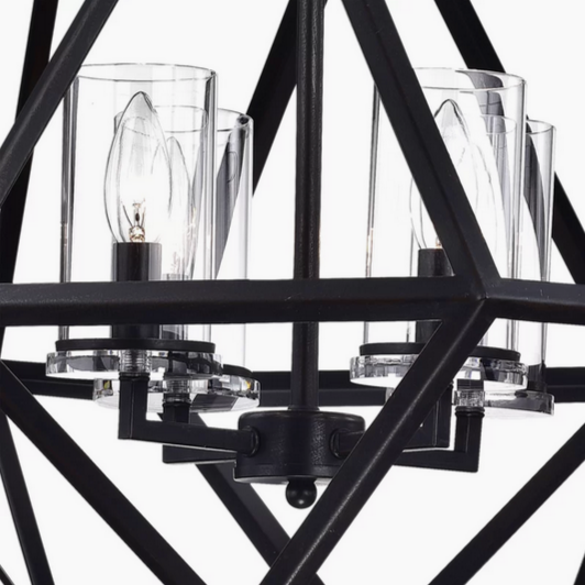 HD Direct 4 - Light Dimmable Geometric Semi-Flush Mount
