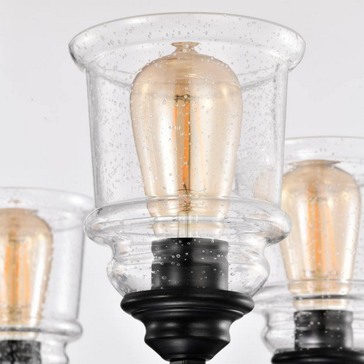 HD Direct 5-Light Black Wheel Chandelier