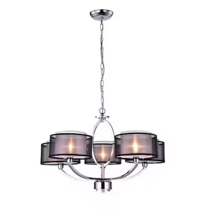 HD Direct 5-Light Polished Chrome Modern/Contemporary Chandelier