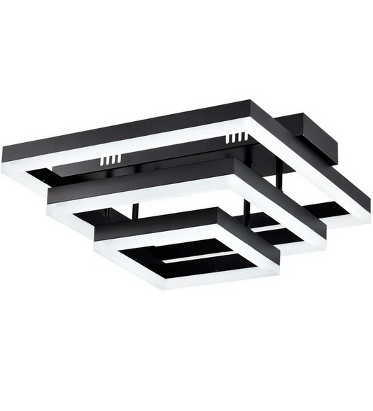 HD Direct Tiered Squared LED Integrated Flush Mount for Dining/Living Room Foyer Office