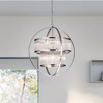 HD Direct 8 -Light Matte Nickel Modern/contemporary Crystal