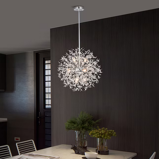 HD Direct  9 -Light Polished Chrome Modern/contemporary Crystal