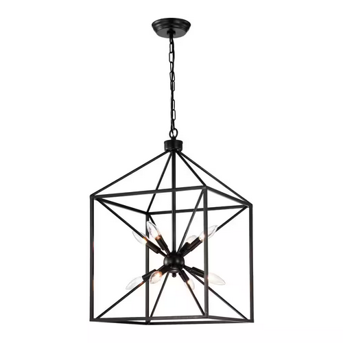 HD Direct 8 -Light Black Modern/Contemporary Cage