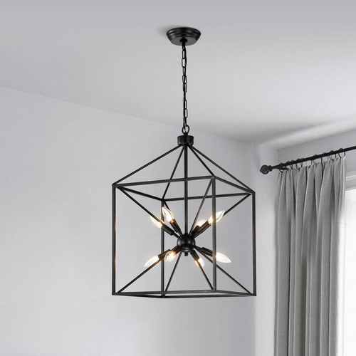 HD Direct 8 -Light Black Modern/Contemporary Cage