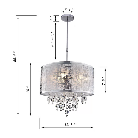 HD Direct 4 - Light Shaded Pendant