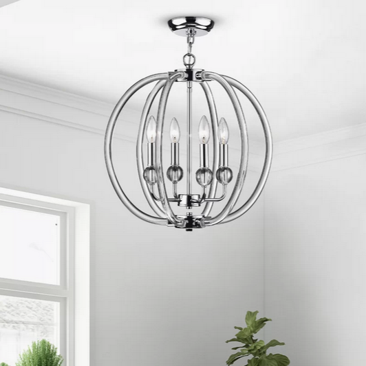 HD Direct 4 - Light Dimmable Globe Chandelier