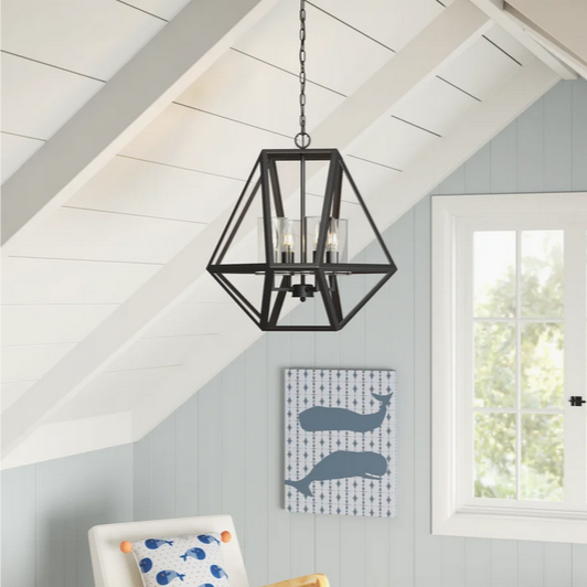 HD Direct 4 - Light Dimmable Geometric Chandelier