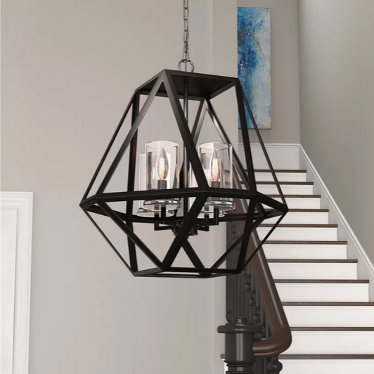 HD Direct 4 - Light Dimmable Geometric Chandelier