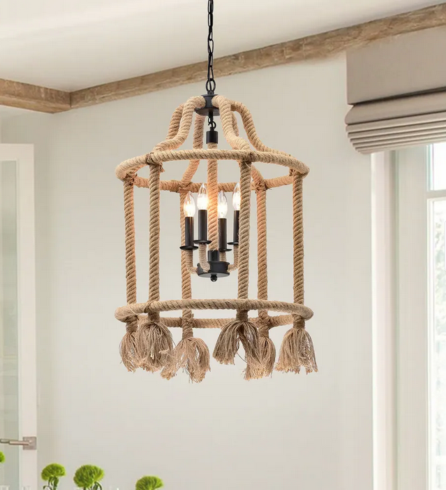 HD Direct 4 - Light Lantern Cylinder Chandelier