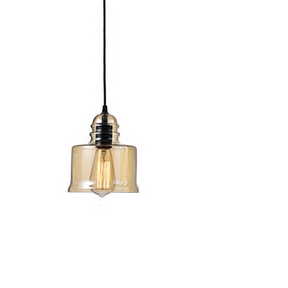 HD Direct Brown Traditional Clear glass Bell Mini Hanging Pendant light