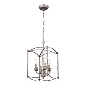 HD Direct 4 -Light Antique Gray Modern/contemporary Cage