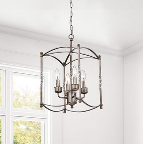 HD Direct 4 -Light Antique Gray Modern/contemporary Cage