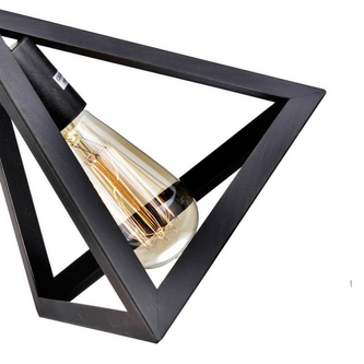 HD Direct 3-Light Brownish Black Geometric Pendant Light