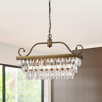 HD Direct 4-Light Golden Bronze Chandelier