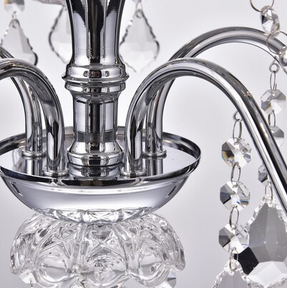 HD Direct 5 -Light Polished Chrome Modern/Contemporary Crystal