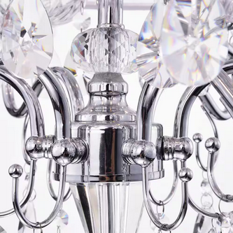 HD Direct 6-Light Candle Style Chrome Drum Chandelier