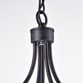 HD Direct 3 -Light Coffee Black Modern/contemporary Clear glass Lantern