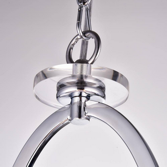 HD Direct 3-Light Chrome Drum Chandelier