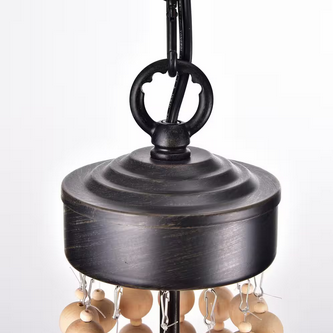 HD Direct 6-Light Candle Style Black Chandelier