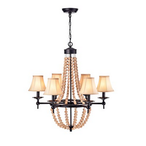 HD Direct 6 -Light Matte Black Farmhouse Beaded