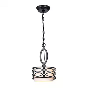 HD Direct Brownish Black Modern/contemporary Drum Medium Hanging Pendant light