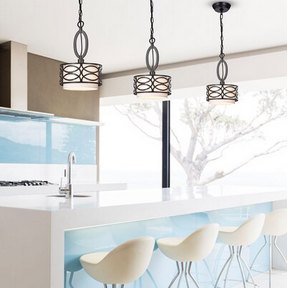 HD Direct Brownish Black Modern/contemporary Drum Medium Hanging Pendant light