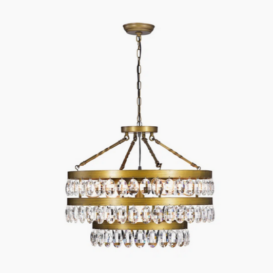 HD Direct 7-Light  Gold Tiered Chandelier