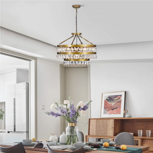 HD Direct 7-Light  Gold Tiered Chandelier