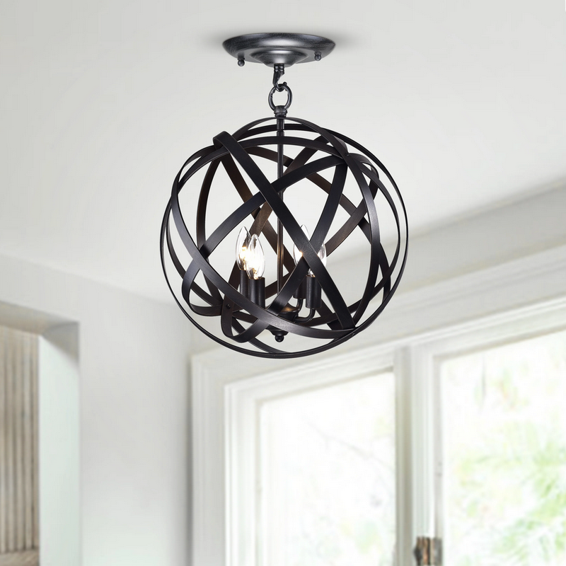 HD Direct 4-Light Globe Semi-Flush Mount