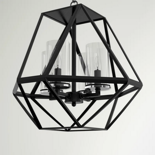 HD Direct 4 - Light Dimmable Geometric Chandelier