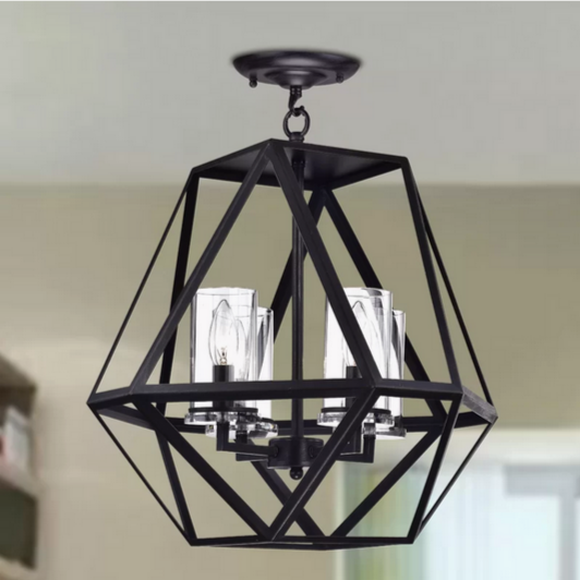 HD Direct 4 - Light Dimmable Geometric Chandelier