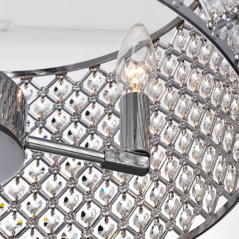 HD Direct 4-Light Semi-Flush Mount Drum