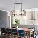 HD Direct Modern Black Brushed Gold 8-Light Chandelier